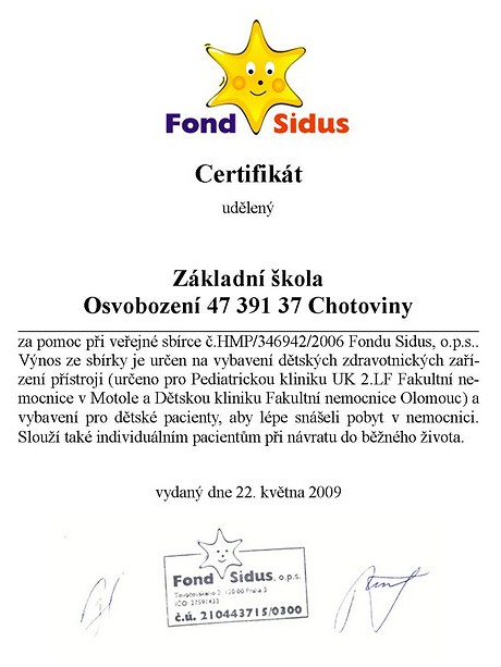 Sidus certifikát
