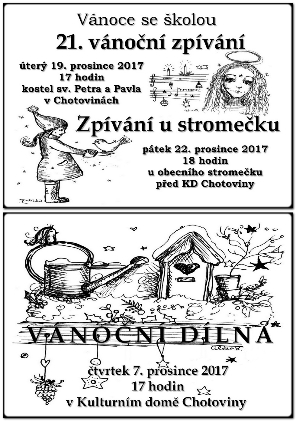 vanoce se skolou