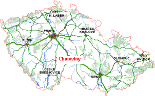 Chotoviny map